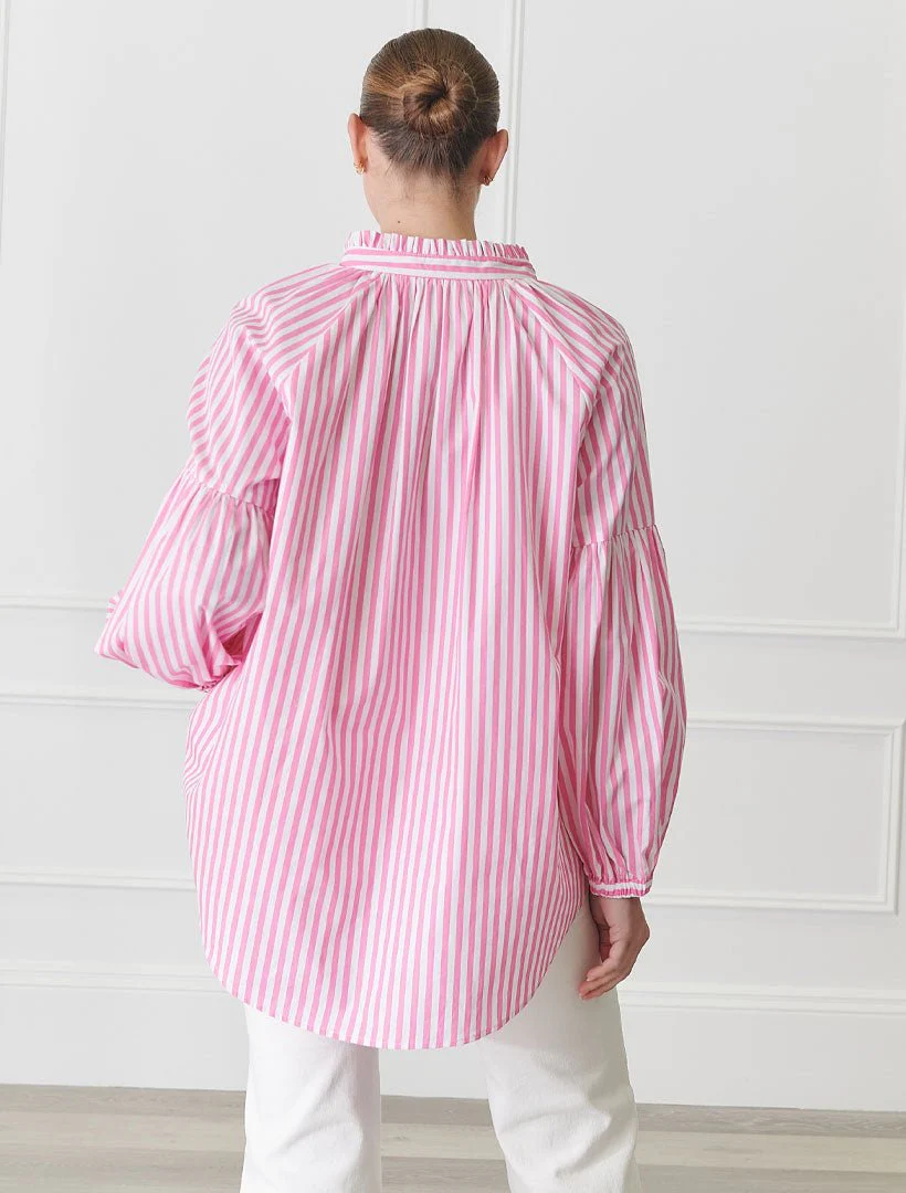 Kell Stripe Shirt - Pink