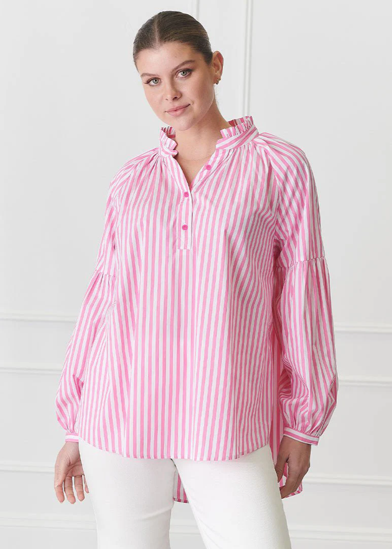 Kell Stripe Shirt - Pink