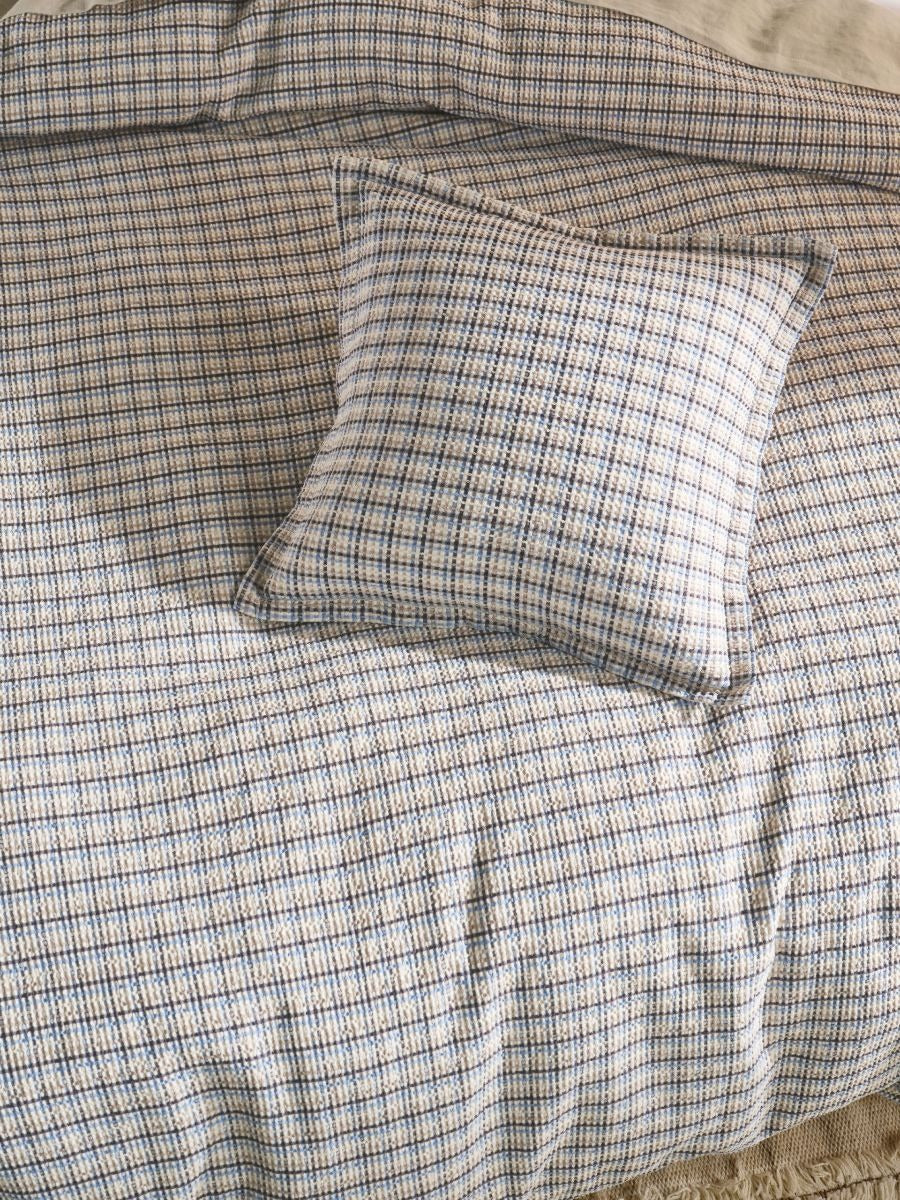 Highland Quilt Cover Set (Double) - Ink