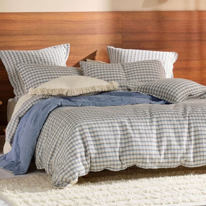 Highland Quilt Cover Set (Double) - Ink