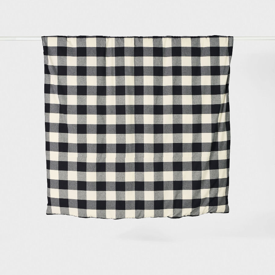 Wren Quilt Cover Set (Single) - Black