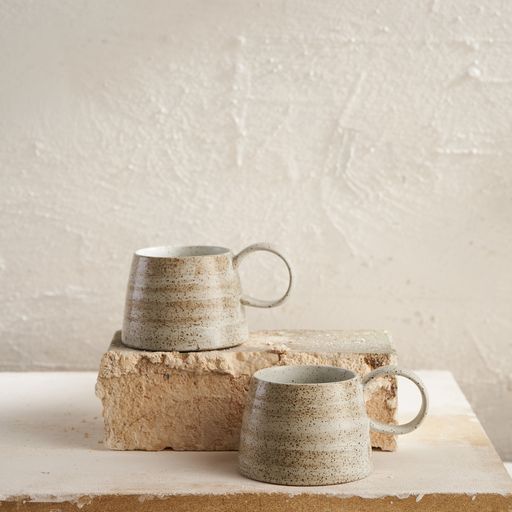 Large Handled Mug - Ceylon White