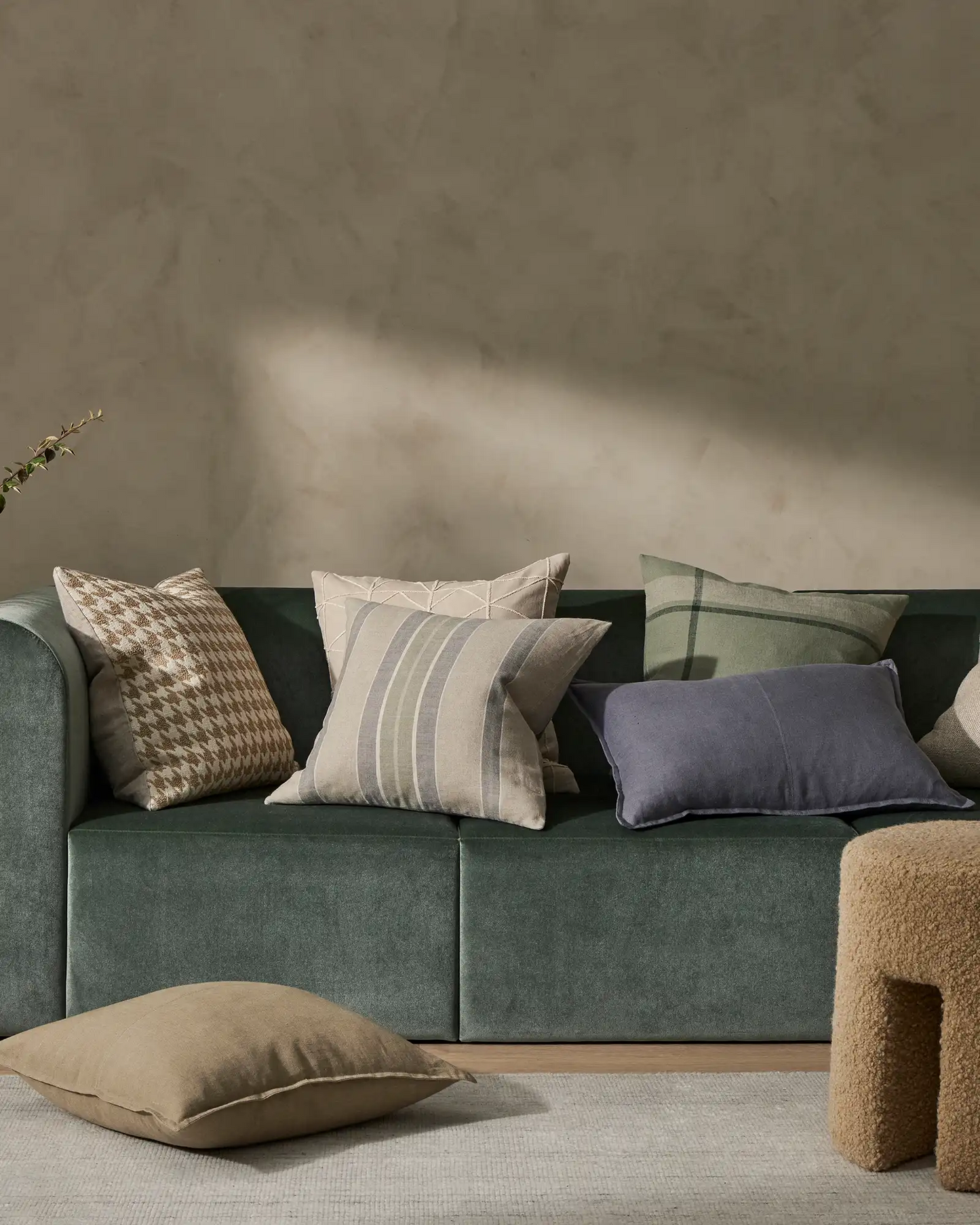 Como Rectangle Cushion - Smoke
