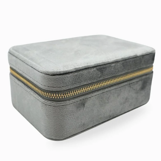 Rectangle Jewellery Case - Silver