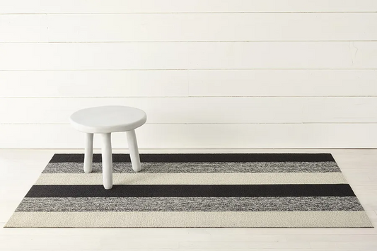 Marbled Stripe Doormat - Salt & Pepper
