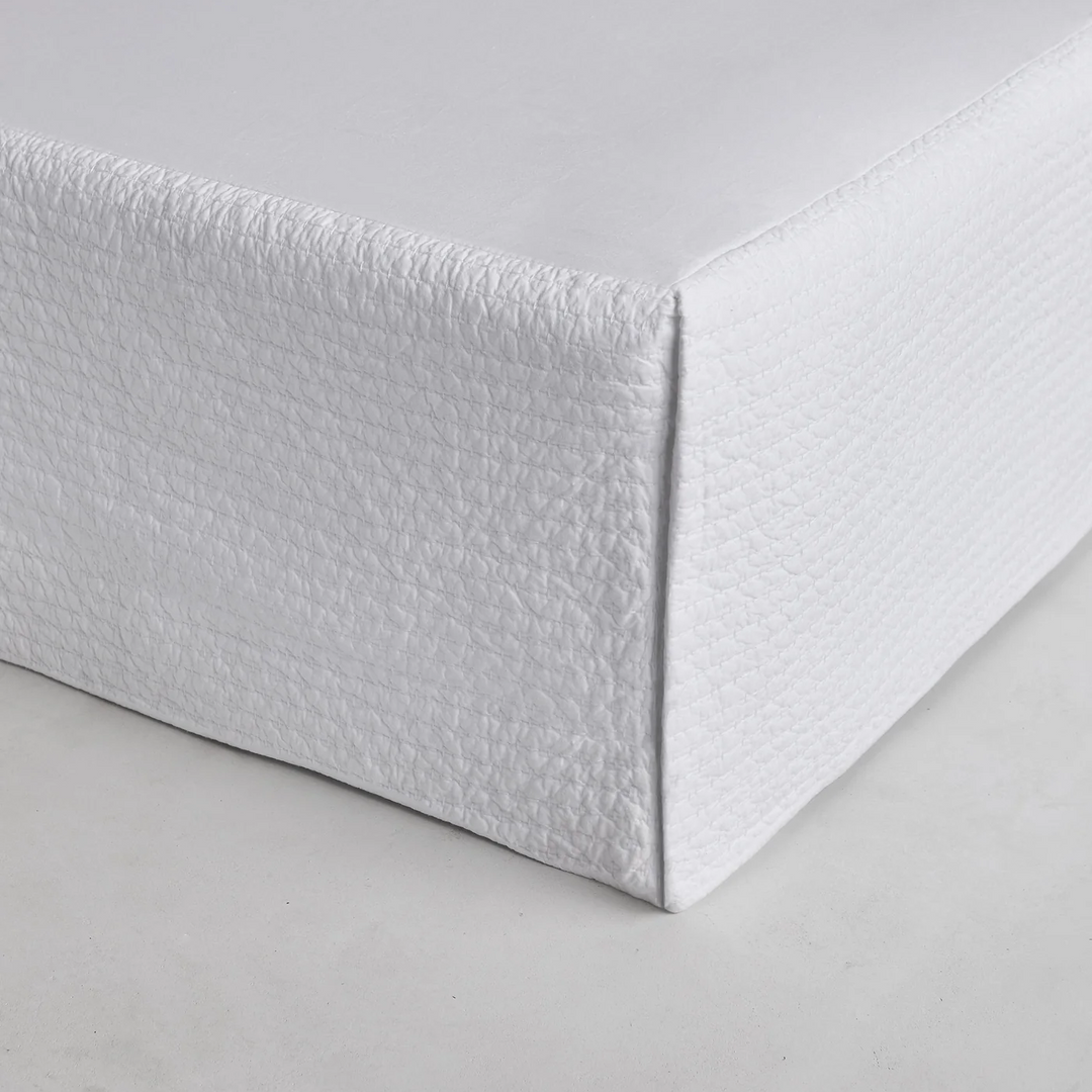 Pure Cotton Valance (Queen) - Aspen White