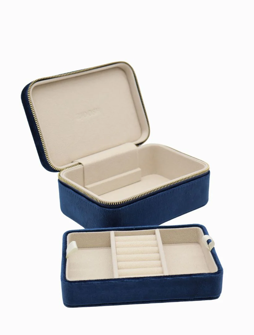 Rectangle Jewellery Case - Navy