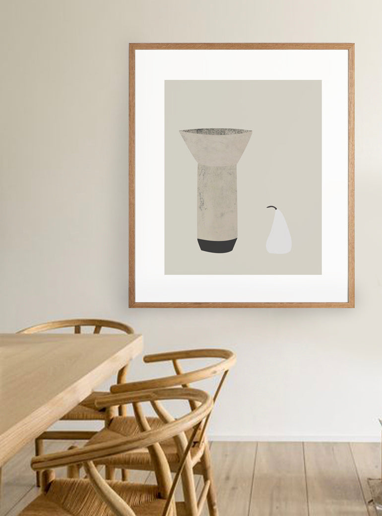 Vessel and Pear Print