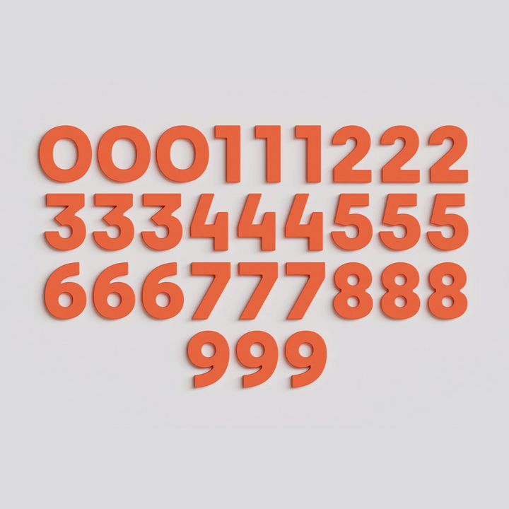 Strong Number Magnets - Cherry