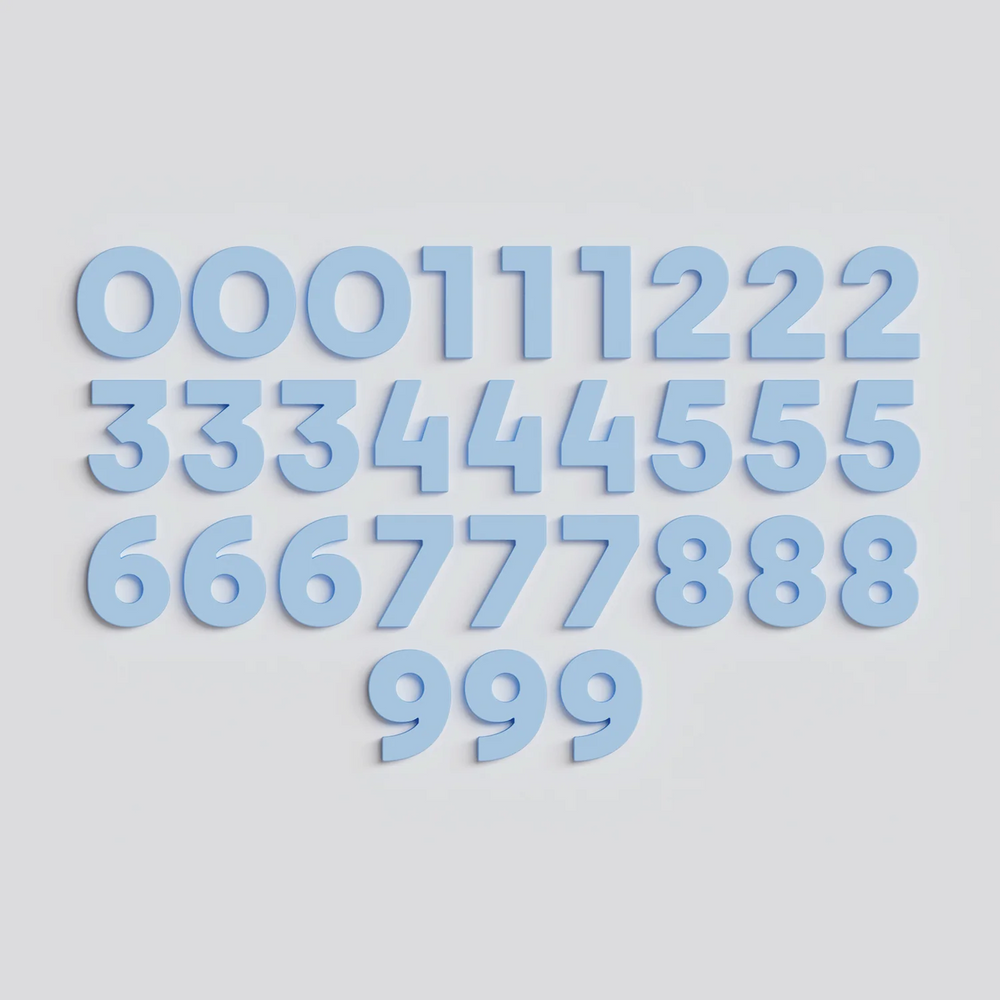 Strong Number Magnets - Sky