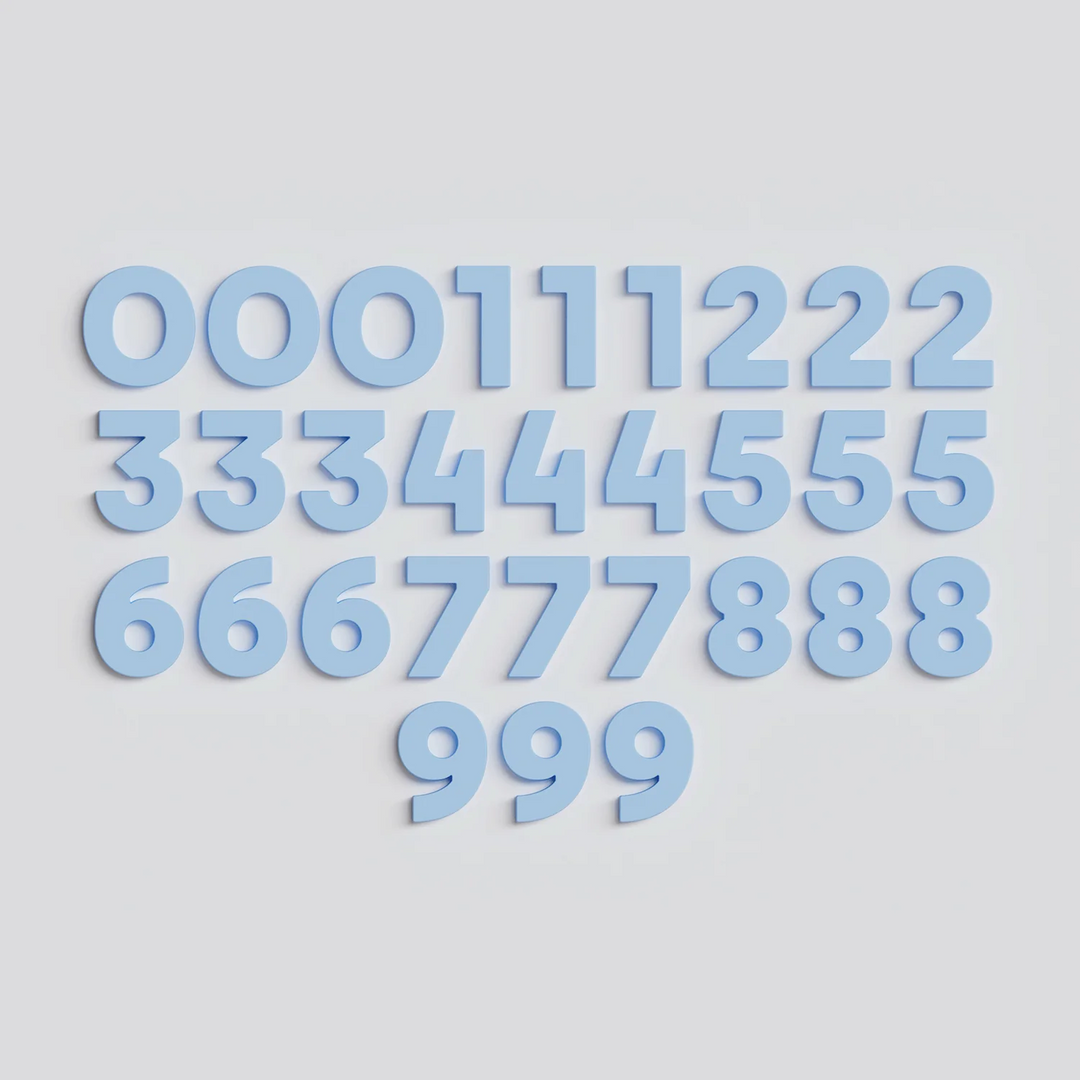 Strong Number Magnets - Sky
