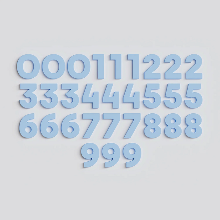 Strong Number Magnets - Sky