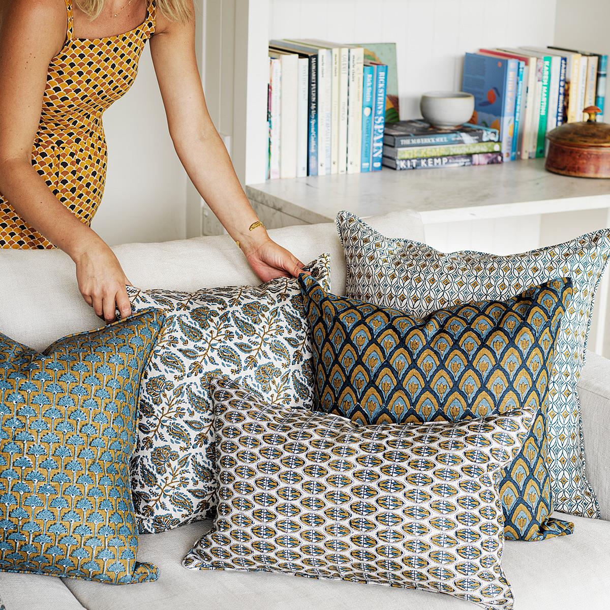 Chintz Tobacco Cushion