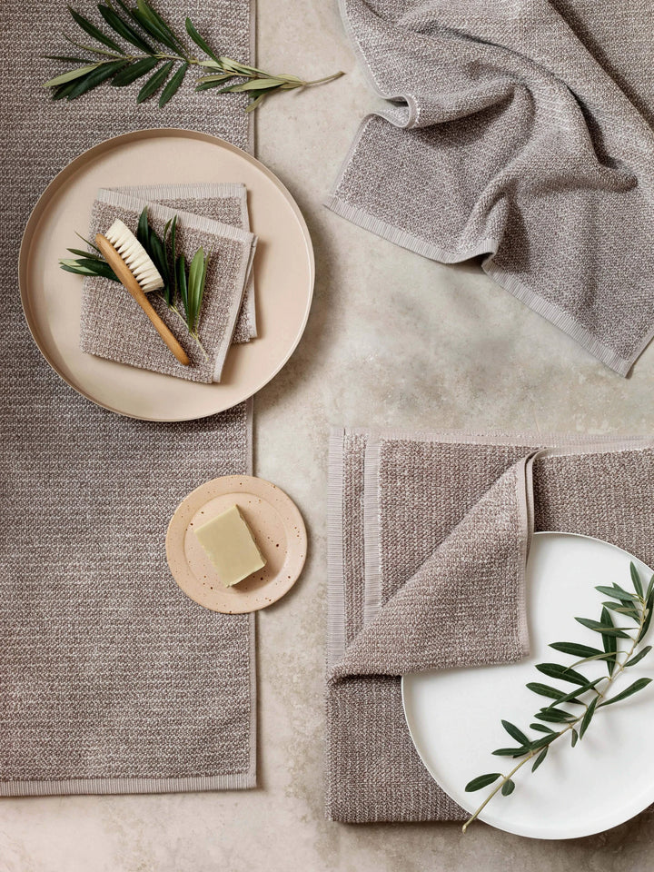 Tweed Latte Face Towel